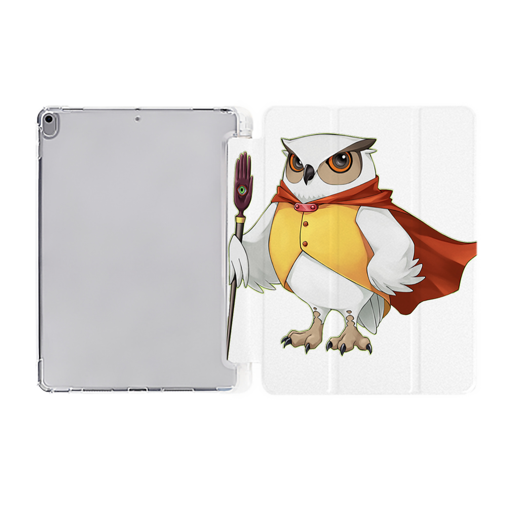 （画像用） 遊☆戯☆王 Yu-Gi-Oh! IPad ケース ペン収納付き 三つ折りスタンド PUレザー×シリコン 対応機種9.5/10.5/10.9インチ